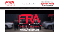 Desktop Screenshot of floodrestorationaustralia.com.au